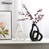 CAPIRON-Abstract Ceramic Vase, Flower Arrangement, Living Room, Table Office, Home Decoration Accessories, Interior Pampas Grass 2