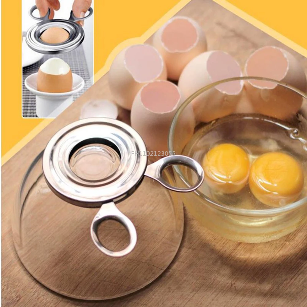 Egg Shell Opener Boiled Egg Shell Topper Cutter Snipper Opener Kitchen Gadget Home Essential Egg Cracker Durable Convenient Stainless Steel