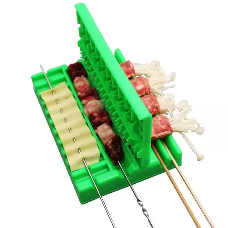 Multifunction Kebab Barbecue Mutton Shashlik Outdoor Skewer Meat Machine BBQ Stringing Device Household Smoker Accessories