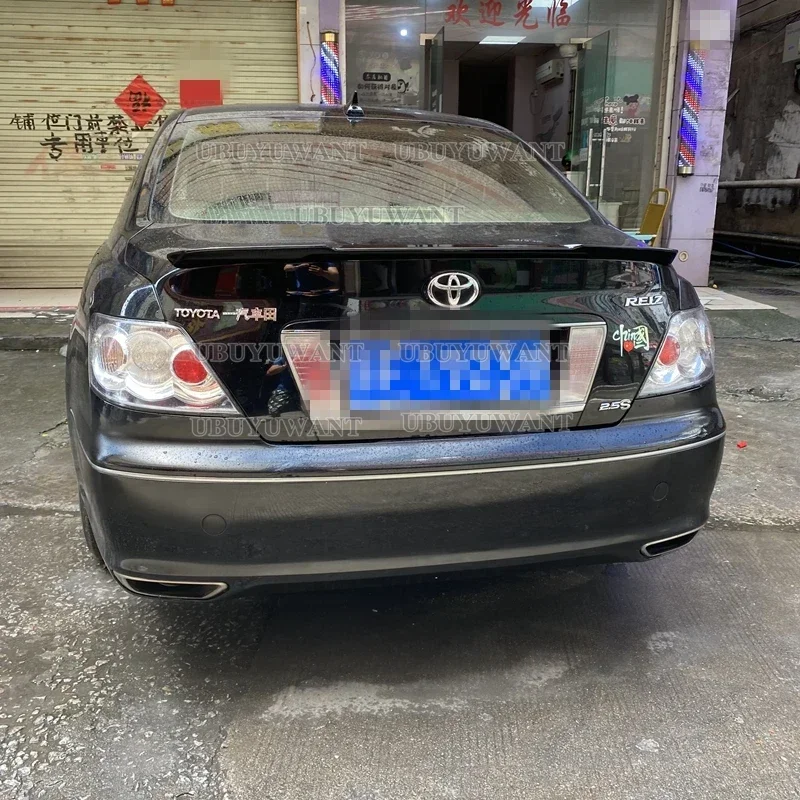 Per Toyota Reiz Mark X Spoiler Materiale Abs Di Alta Qualità Auto Posteriore Tronco Ala Spoiler V Style Per Toyota Mark X 2006 2007-2009