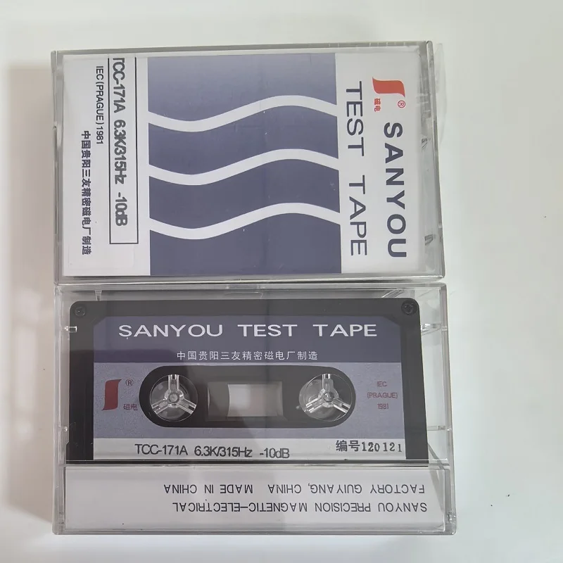 Test Tape SANYOU TCC-171A 6.3k 315Hz-10dB Point Frequency Test Tape Azimuth adjustment 2 point frequency response