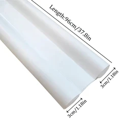 Windproof Door Bottom Seal Strip Draught Excluder and Dust Blocker (White)