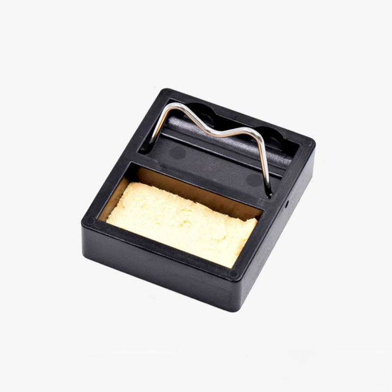 Soldering Iron Stand T12 Soldering Iron Simple Stand Bakelite Protable Holder Repair Tin Welding Cleaning Tools For Soldering Station