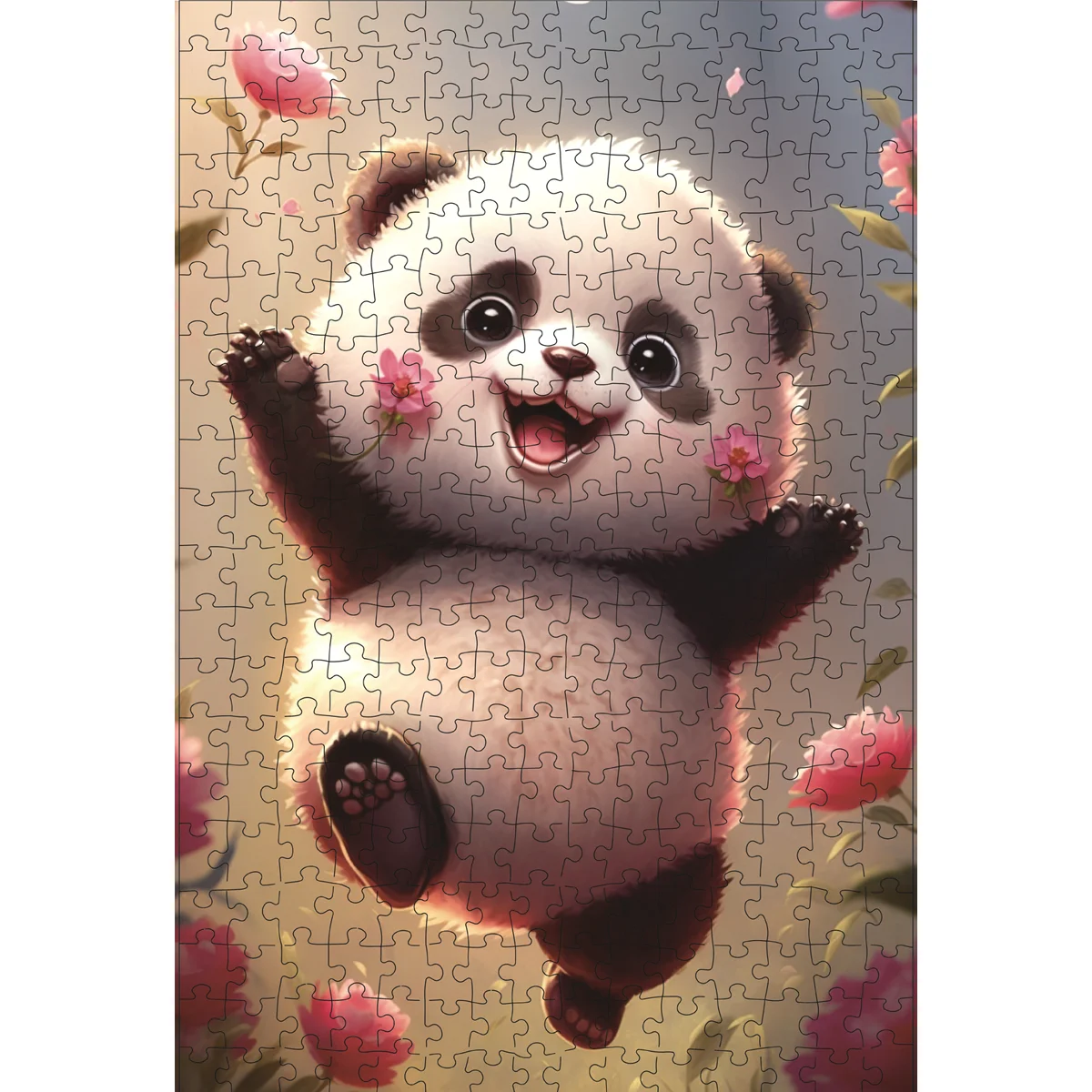 Jigsaw Puzzles for Adults/Kids 300 Pieces Families Games Toy for Home Art Decor Cute Little Panda