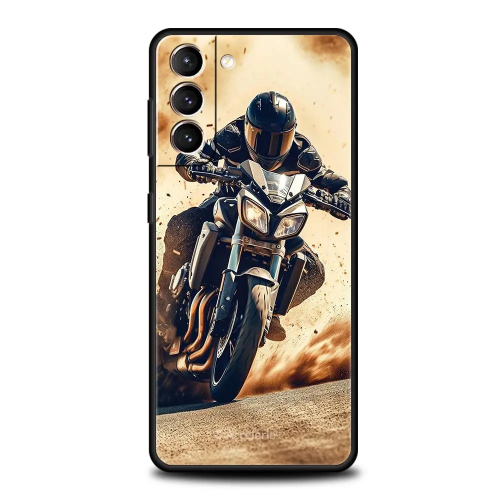 Moto Cross Motorcycle Sports Soft Phone Case