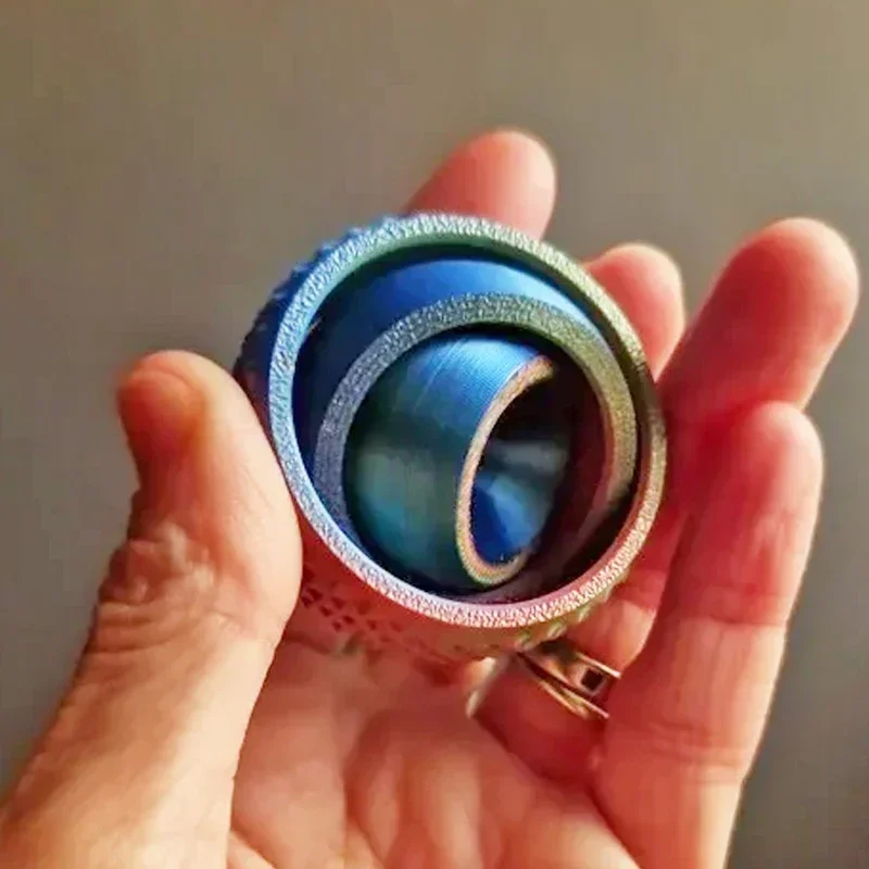 3D Printed Rotating Ball Toys O-Shaped Universal Fingertip Gyroscope Gravity Rotation Anxiety Relief Decompression Spiner Toys