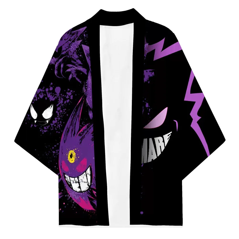 Digital Printing Baby Chainsaw Man Anime Series Surrounding Kimono Cape Two-dimensional Feather Woven Robe Summer New Products