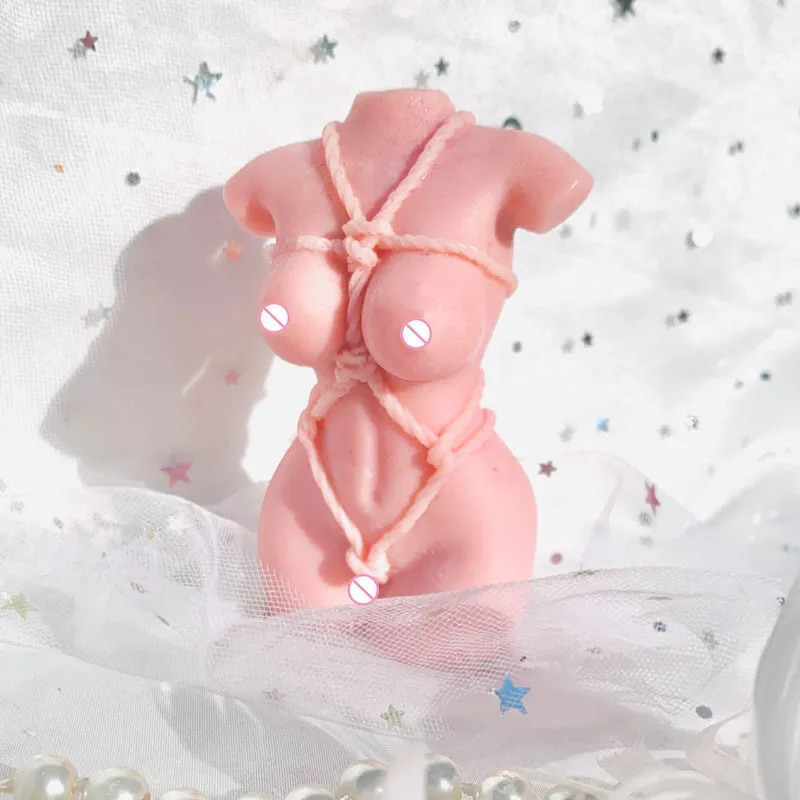 Tied Woman Body Silicone Candle Mold Carving Art Aromatherapy Home Decoration Mold Wedding Gift Handmade