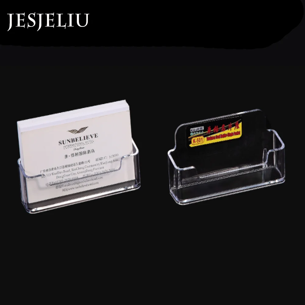 Clear Desk Shelf Box Storage Display Stand Acrylic Plastic Desktop card holder card display stand desk card holder photo card holder postcard holder plastic storage box 1 Pcs