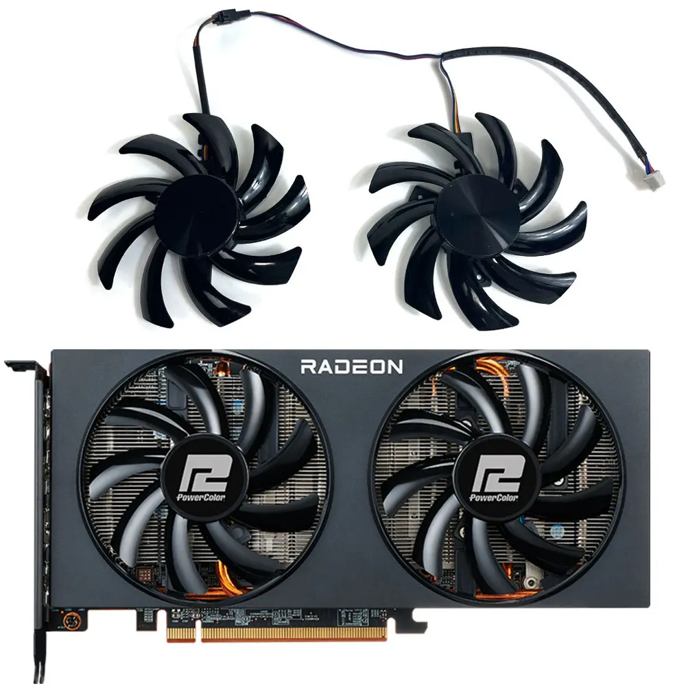 Nuova Ventola Gpu Da 85Mm T129215Bu, Per Powercolor Rx 6700Xt, 6600Xt, 6600, 6650Xt, 6500Xt, Rx 5700Xt, 5600Xt, 5500Xt Ventola Di Raffreddamento Della