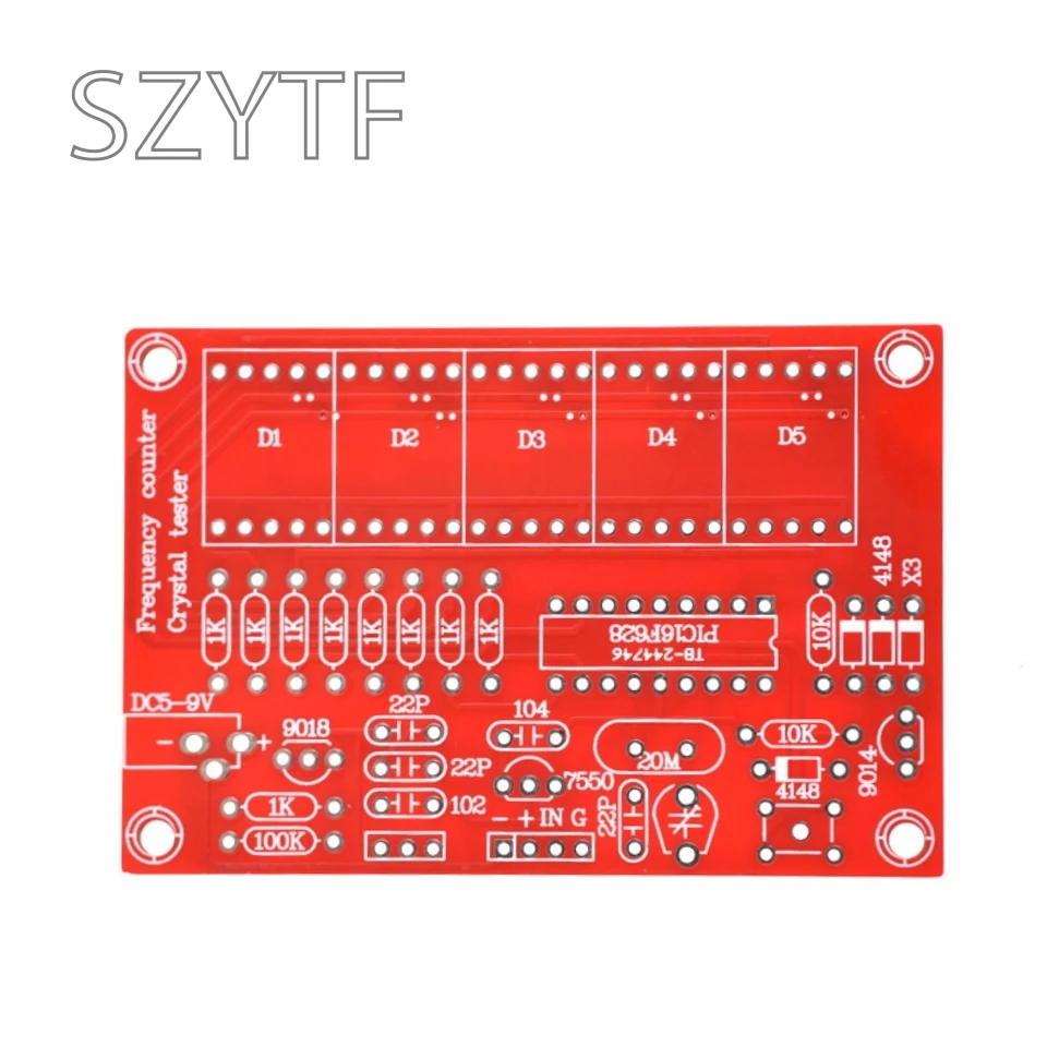 Kit contatore di frequenza fai-da-te: 1 Hz a 50 MHz, display LED, per oscillatore RF e cristallo - Image 6