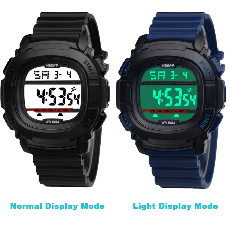 LED Digital Watch, alarme de contagem regressiva,