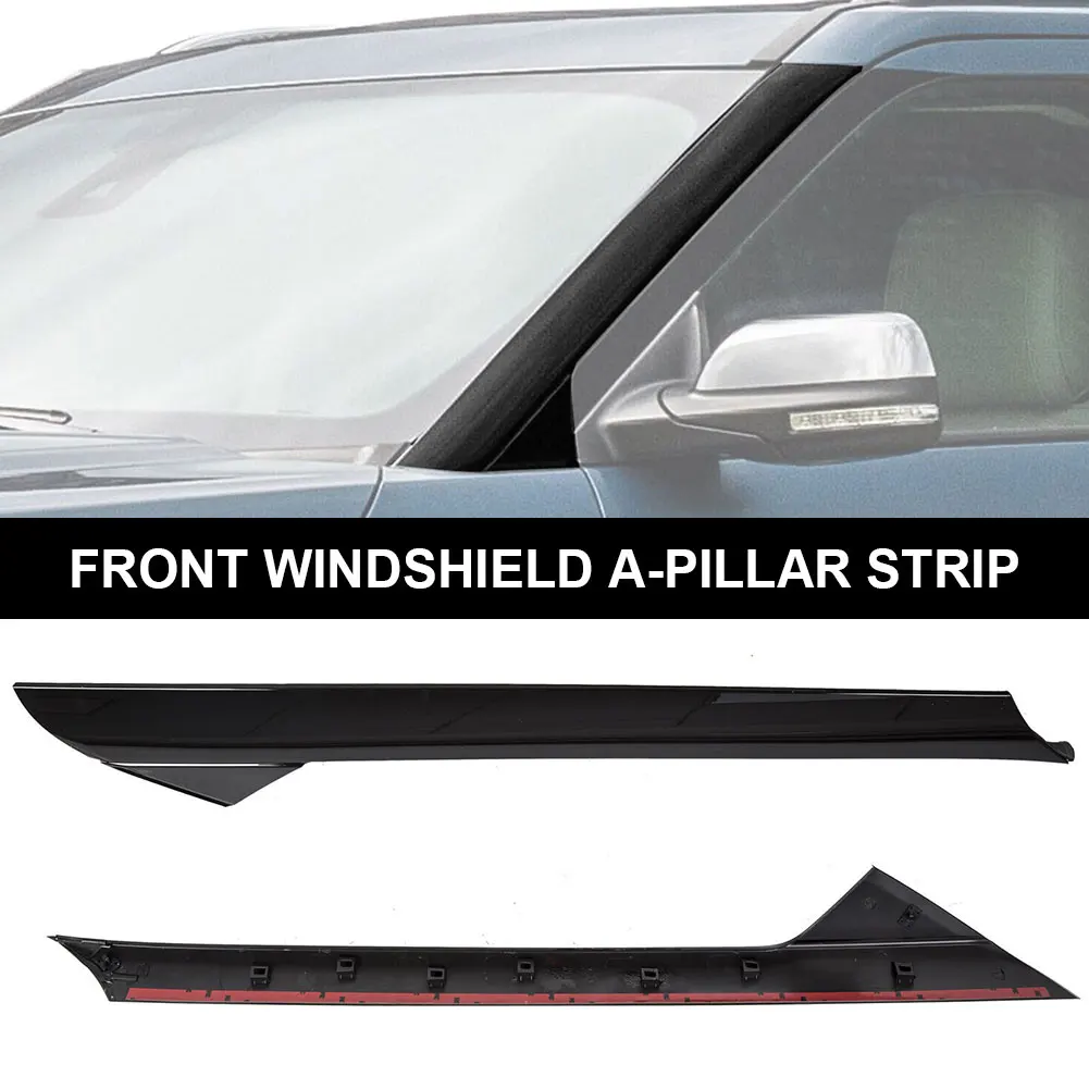 2pcs Windshield Trim Molding A-Pillar Set Driver Passenger Side Windshield A-Pillar Molding Trim for Ford Explorer 2011-