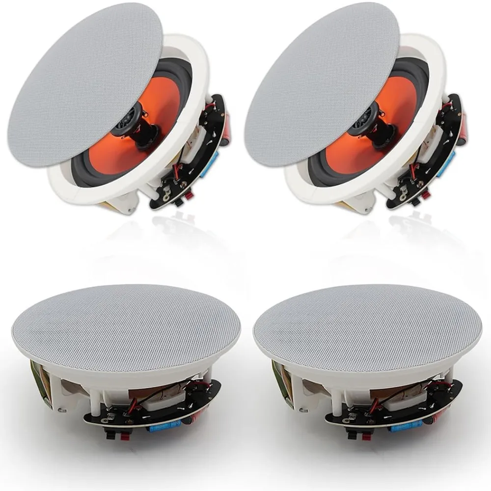 Herdio Bluetooth In Ceiling Speakers 600W 2-Way Flush Mount