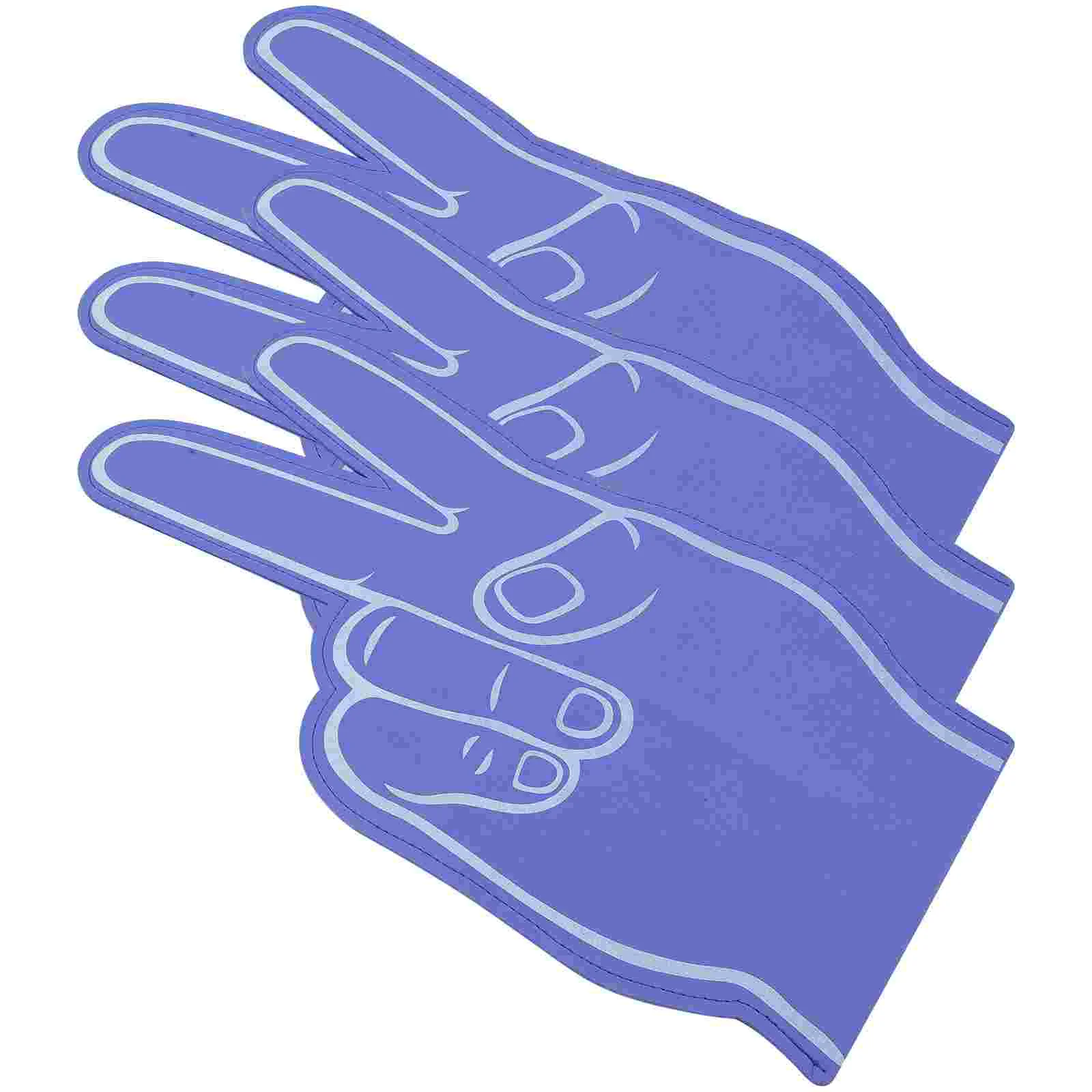 

3Pcs Foam Finger Hand Cheerleading Finger Prop EVA Foam Hand Glove for Sports Meeting
