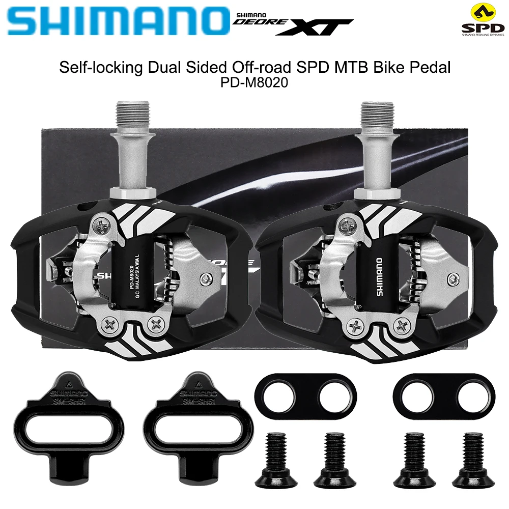 Pedales Shimano Xt Pd-m8020 Trail Spd Original C/ Calas