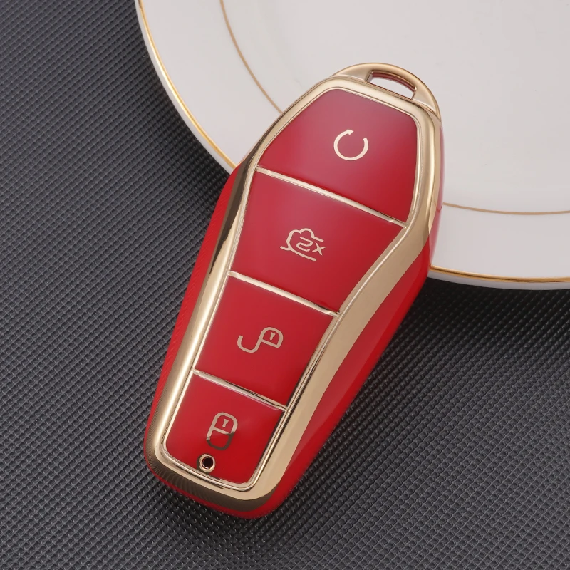 Key Case Cover Car Key Shell For BYD Atto 3 Han EV Dolphin Song PRO Max Tang DM Yuan Dolphin E2 Qin PLUS