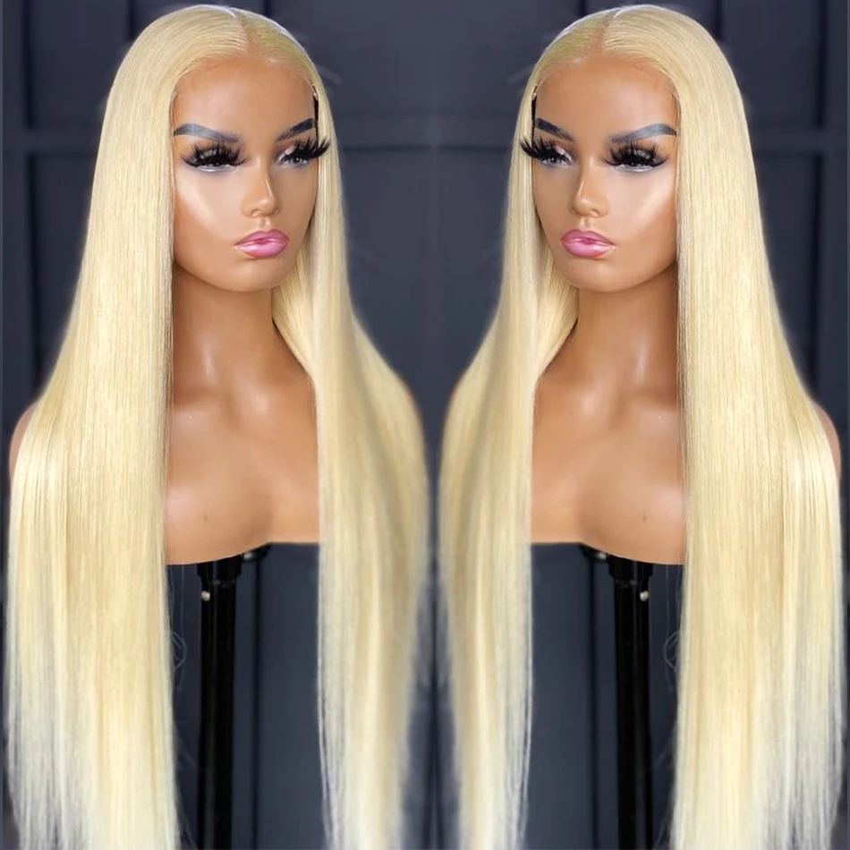 613 Honey Blonde Color Lace Front Human Hair Wigs for Women 30 Inch ...