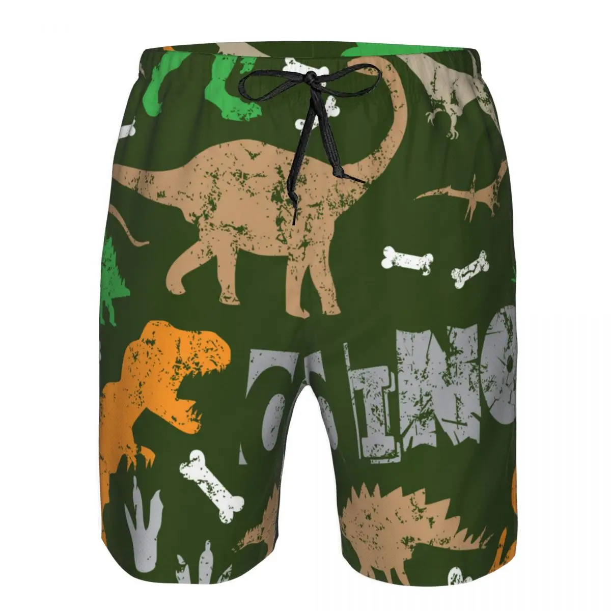 

Man Swimwear Grunge Dinosaur Boys Pattern Swim Shorts Trunks Beach Board Shorts Mens Swimming Swimsuits