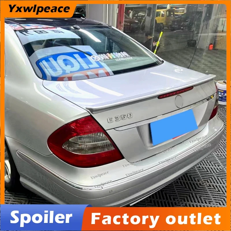 

For W211 2002-2009 Spoiler Mercedes-Benz W211 E-class E200 E260 High Quality ABS Material Car Rear Trunk Lip Wing Spoiler