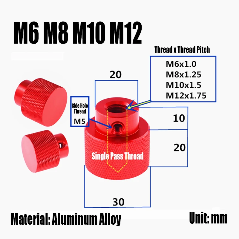 M3 M3.5 M4 M5 M6 Foro Cieco Stringere A Mano Dadi Lega Di - Foto 11