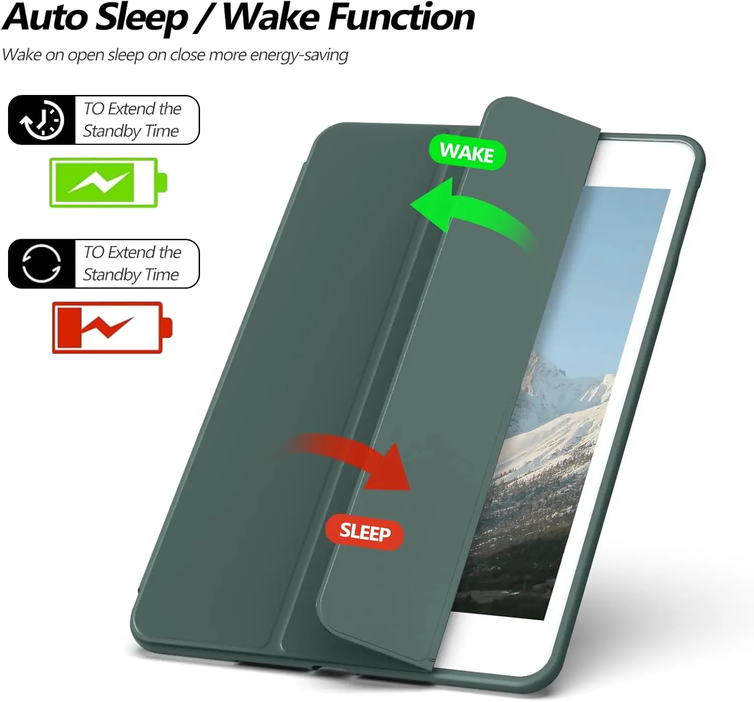 Premium Tri-fold Magnetic PU Leather Protective Tablet Case – Elegant Flip Stand Cover