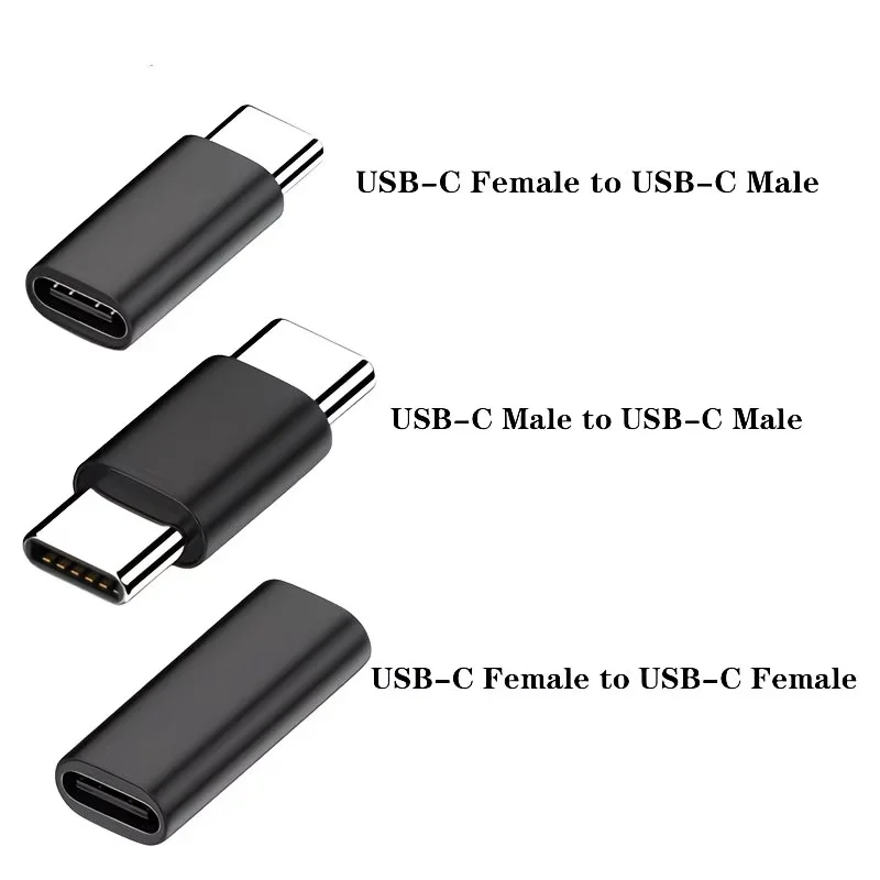 Enhanced USB-C Extension Cable Set - 6-Pack, 10Gbps High-Speed Data Transfer & 60W Fast Charging, Male to Male/Female Connectivity, Durable Design
