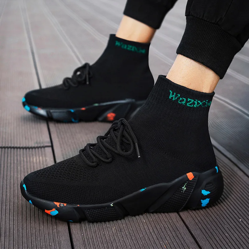 Unisex New Women Shoes Fashion Sneakers Women Sports Shoes Plus Size Casual Shoes Knitting Ventilation Man Loafers Ladies Shoes