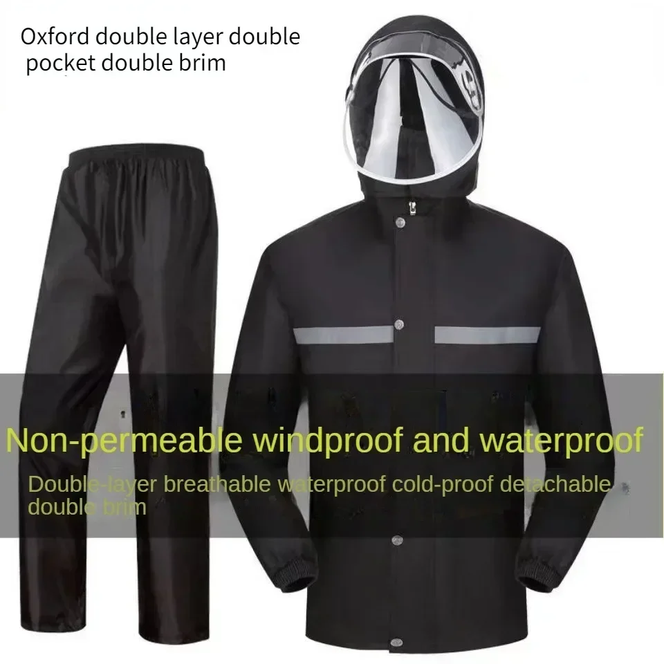 Raincoat Full Body Rainstorm Prevention Men and Women's Split Riding  Reflective and Waterproof Fishing Cloth Suit Rain Coat Men - AliExpress