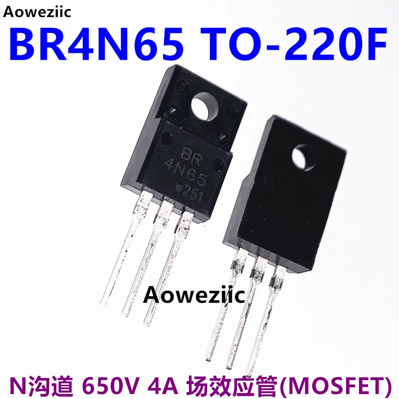 HUABAN 10 Pièce 4N65 650V 4A TO-220F N-CHANNEL