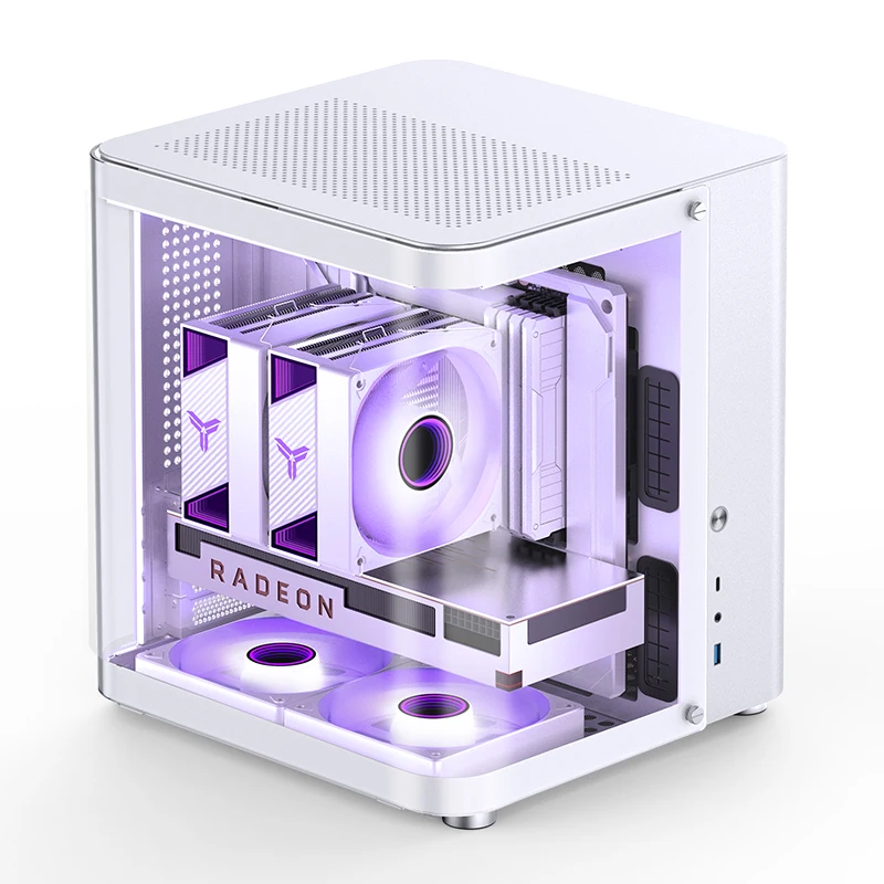 JONSBO TK-1 2.0 Ver M-ATX Chassis Seaview Room Aluminum Starship Cabin Fish Back Plug Water Cooling PC Game Computer