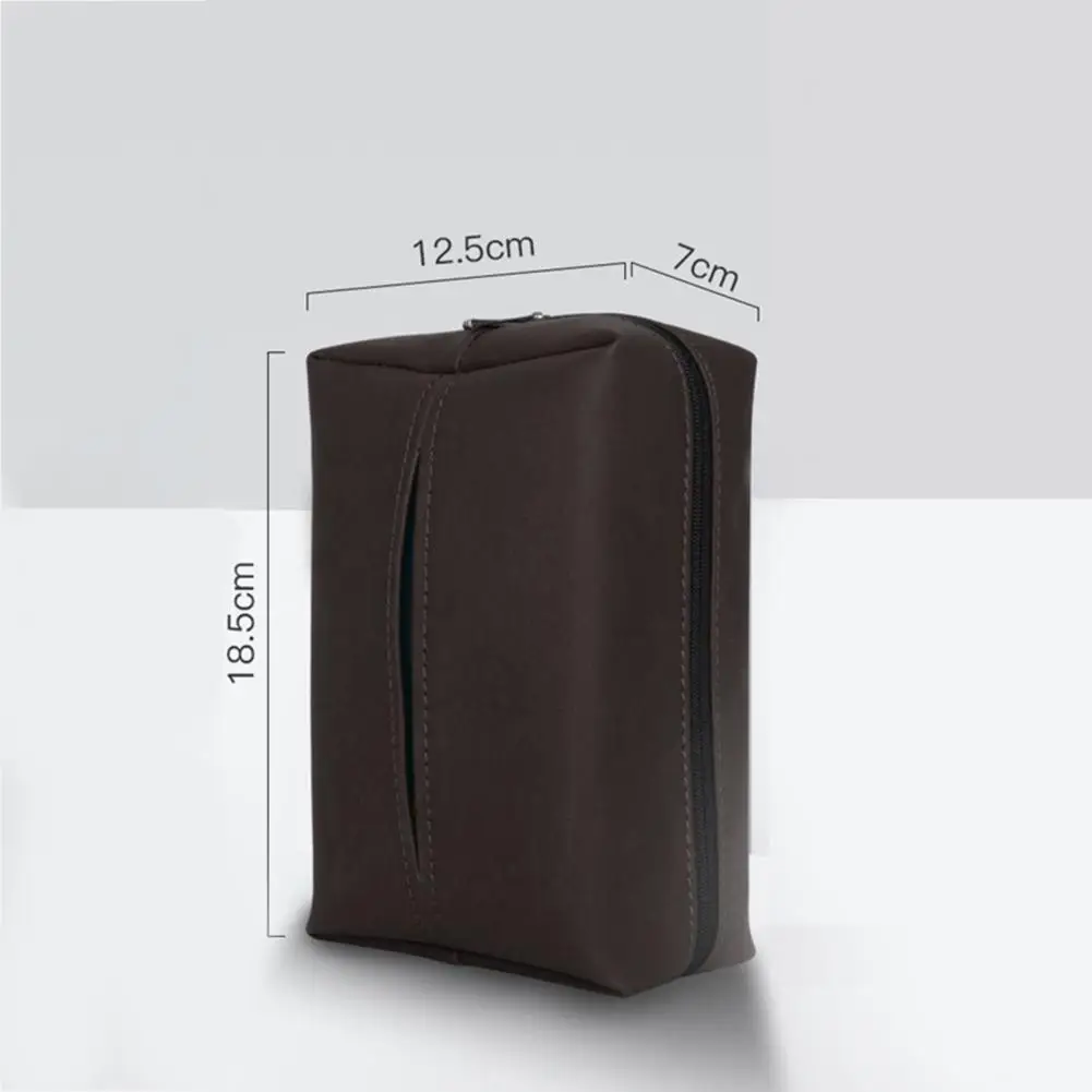 Useful Soft Surface Easy Installation Car Backseat Hanging Bag Tissue Case for Vehicle Car Tissue Box Armrest Tissue Box car suspension tissue box cartoon cute creative car seat hanging bag car children tissue storage box