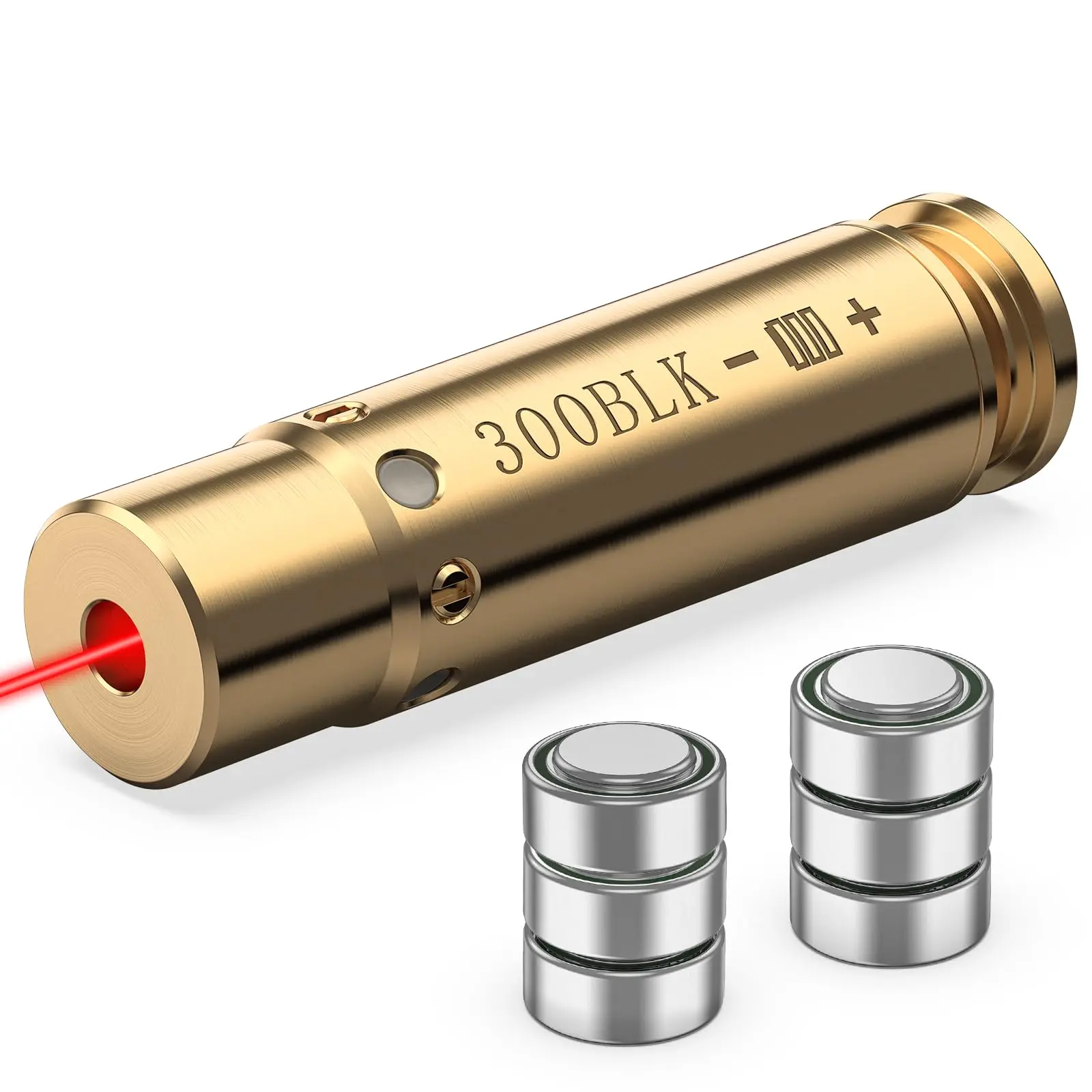 Red Laser Bore Sight 300blk Boresighter Zeroing For Rifle Riflescope Pistol Airsoft with 6pcs Batteries laser bore sight