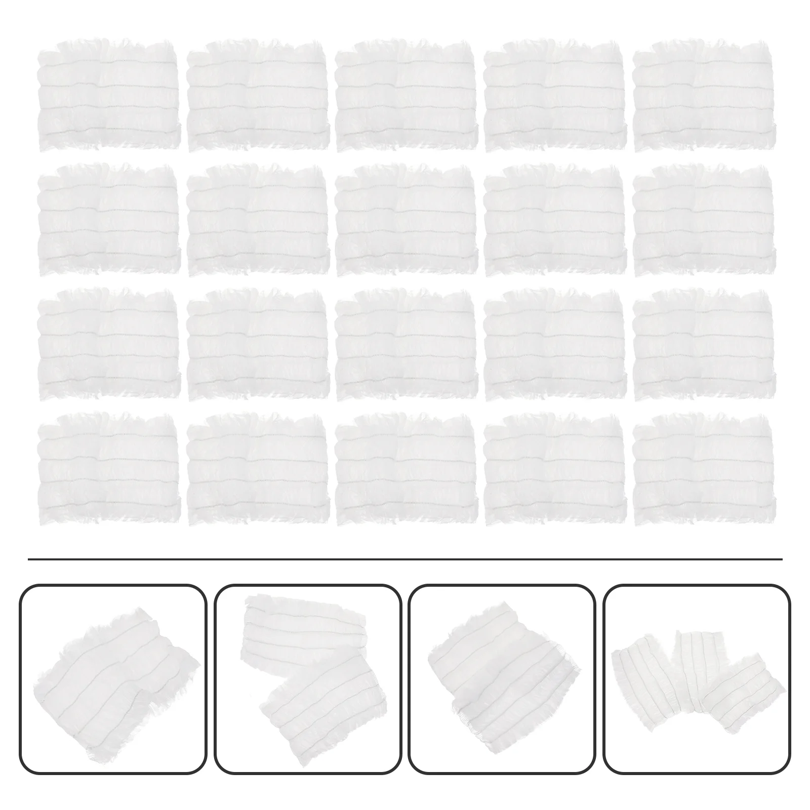 

100 Pcs Non-woven Hair Tie Make up Headband Makeup Wide Bands Scarf Face Wash Headbands Skin Care Fabric Hoops Beauty