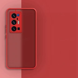 Shockproof Matte Armor Bumper Soft Case Cover for Vivo V17 Russia (Red)