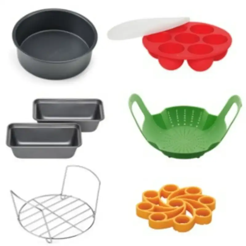 

Официальный набор для приготовления пищи и выпечки, подходит для скороварки 6QT/8QT и комбинированной крышки Дуо хрустящей фритюрницы, 8 шт., в ассортименте