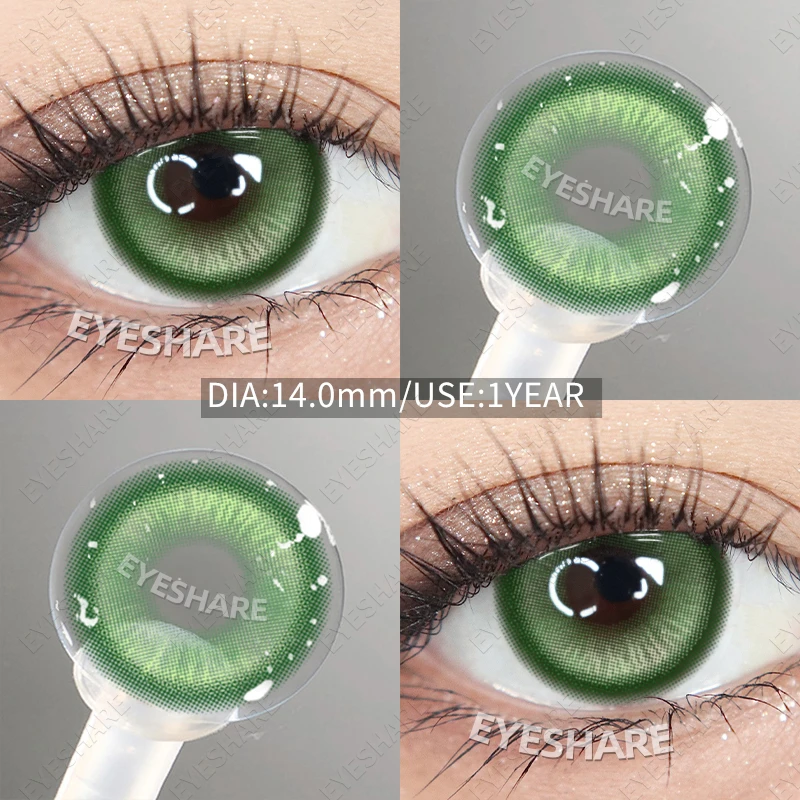 EYESHARE Vibrant Anime Cosplay Colored Contact Lenses – Red, Blue, Green & Pink Eye Enhancement