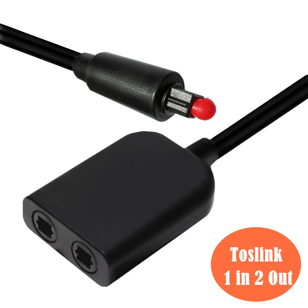 

Цифровой оптический аудио разветвитель SPDIF, адаптер, 2 способа, оптический кабель, разветвитель, концентратор, 1 вход, 2 выхода