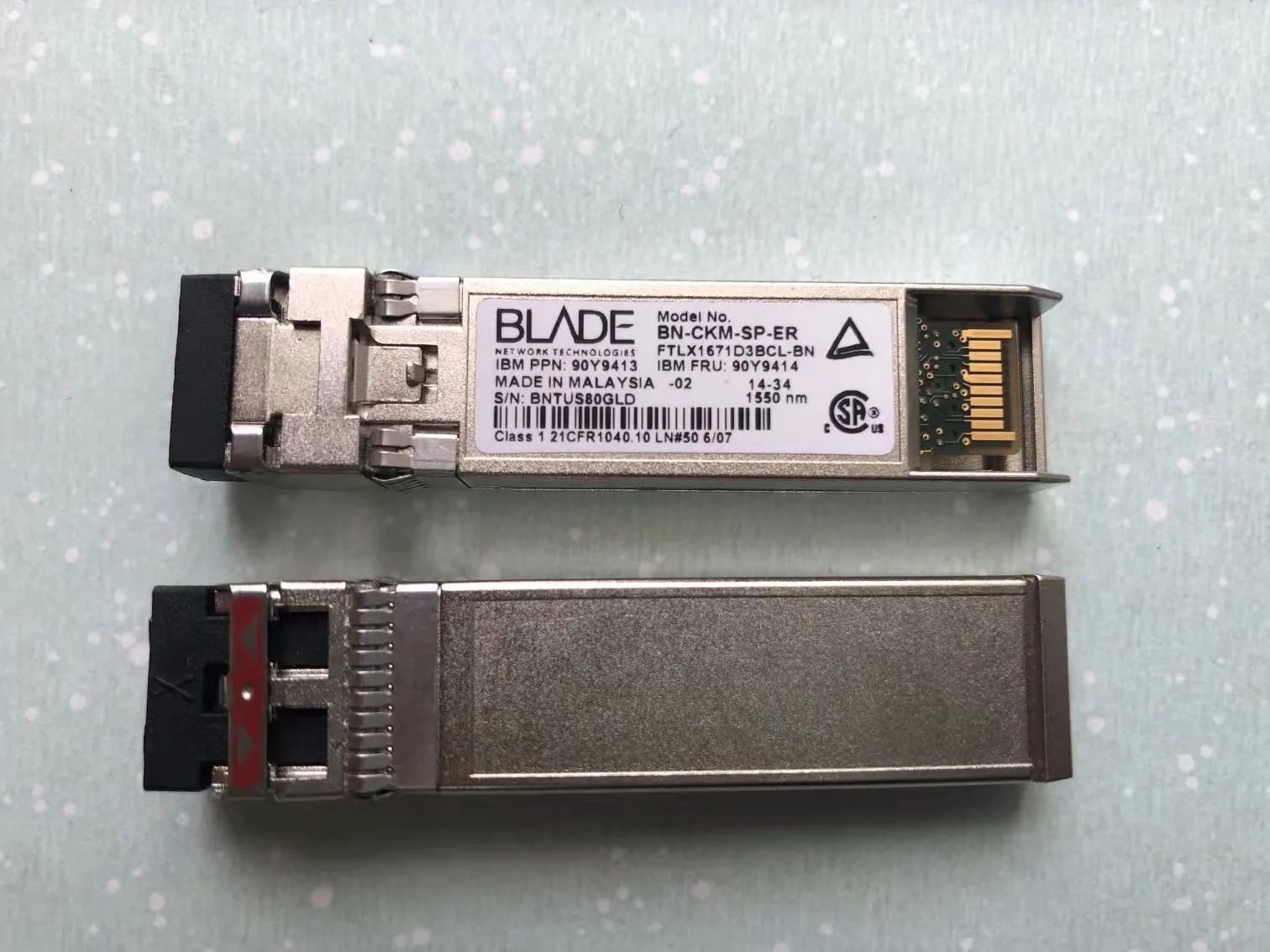 I-bm 90y9413 90y9414 BN-CKM-AP-ER FTLX1671D3BCL-BN IB-M 10g 40km 1550nm Transceiver/ib-m 40KM 10GB SFP Switch