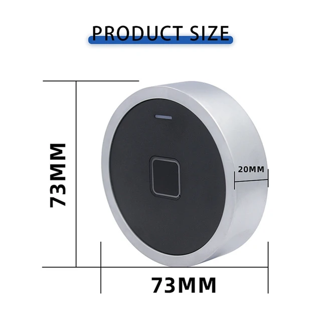 FULL-Round Style Integrated EM RFID Door Access Control Waterproof Metal Unlock Fingerprint/Pin Code Anti-Tamper Alarm 6