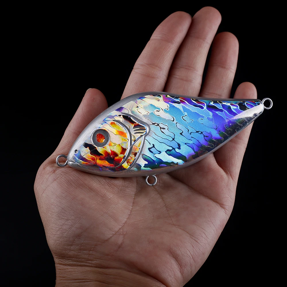 Recertop 3PCS / LOT 3.94IN 41G Unpainted Foil Fishing Lures Pike Musky  Artificial Hard Bait Holographic Glider Jerkbait Blanks - AliExpress