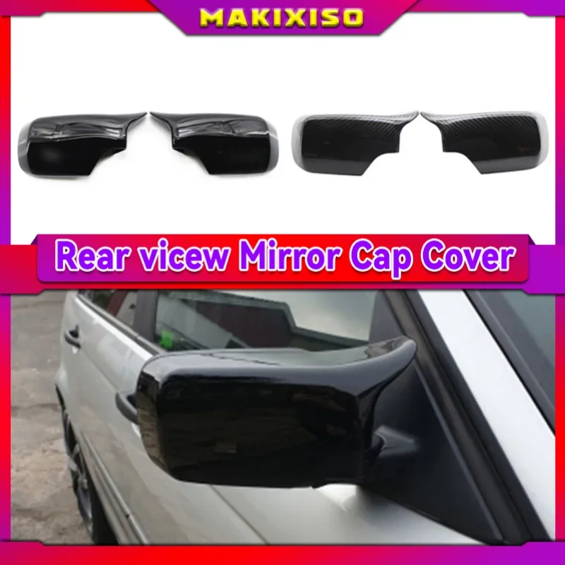 

1Pair Car Side Door Rearview Side Mirror Cover Cap for BMW E46 316i 318i 318d 320d 320i 323i 325i 328i 330d 330i 330xi 1998-2005