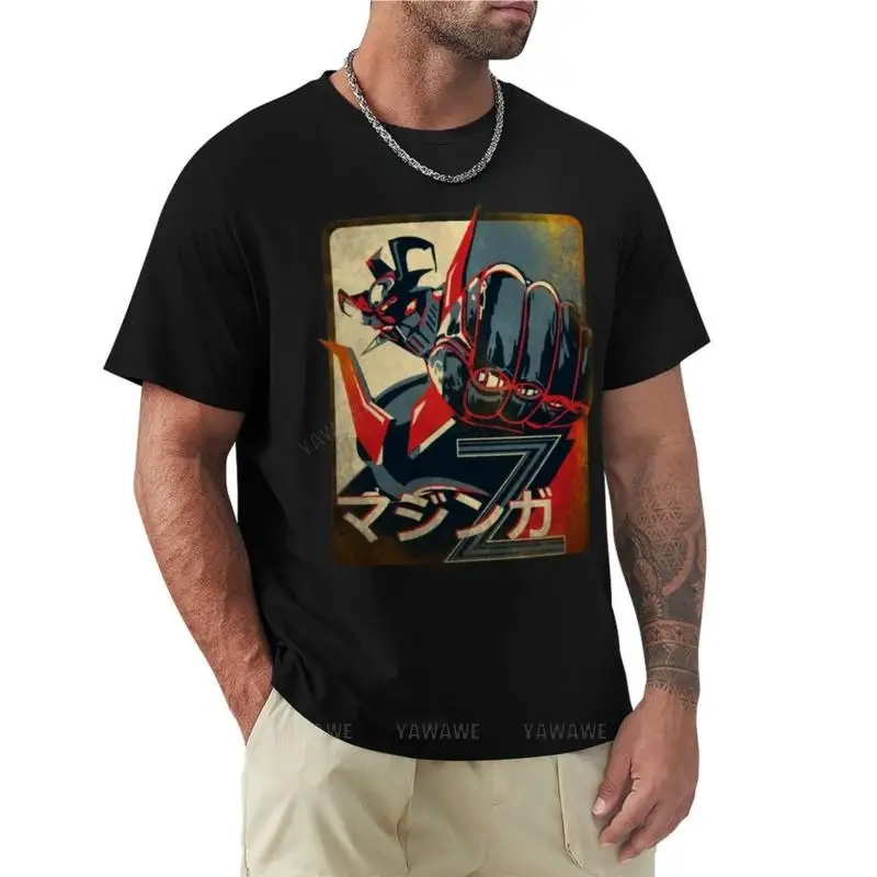 

Мужская хлопковая футболка Mazinger Z, черная футболка, летняя одежда для мальчиков, белые футболки, простые черные футболки, мужской летний топ, футболка