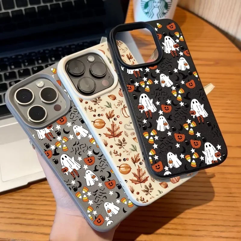 Haunting Halloween Ghost Pumpkin Design Phone Case