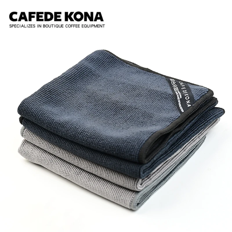 Barista Micro Cloth Tea Towels 4 Pack 30x30cm – Clean Messy Spills Around Espresso Machine, Professional Cafe Cleaning Cloth 1