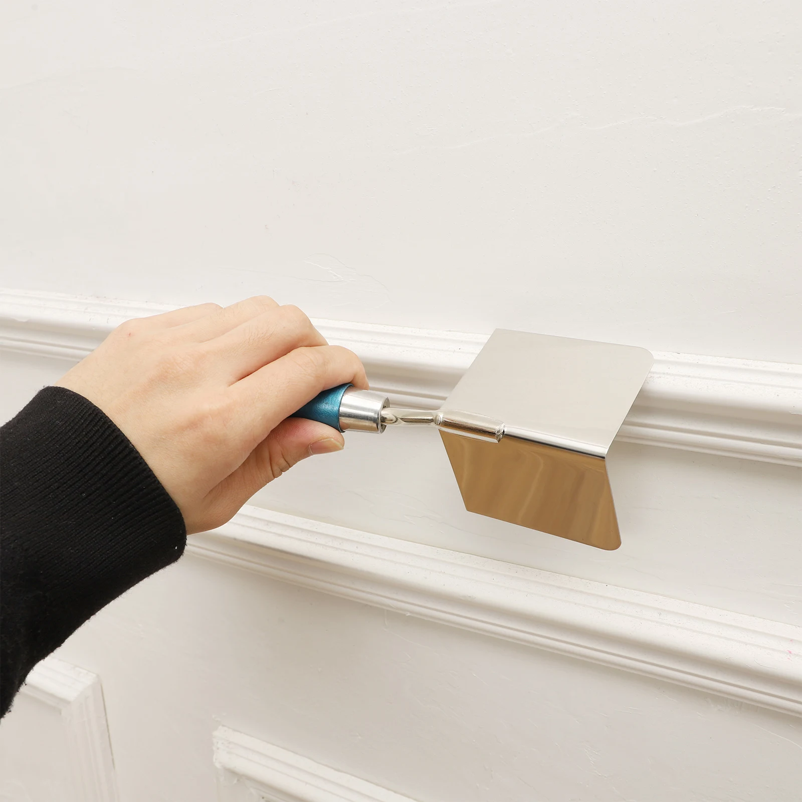 Outside Corner Knife And Inside Corner Knife Drywall Corner Tool Stainless Steel Plastic Sheetrock External Corner Trowel 5