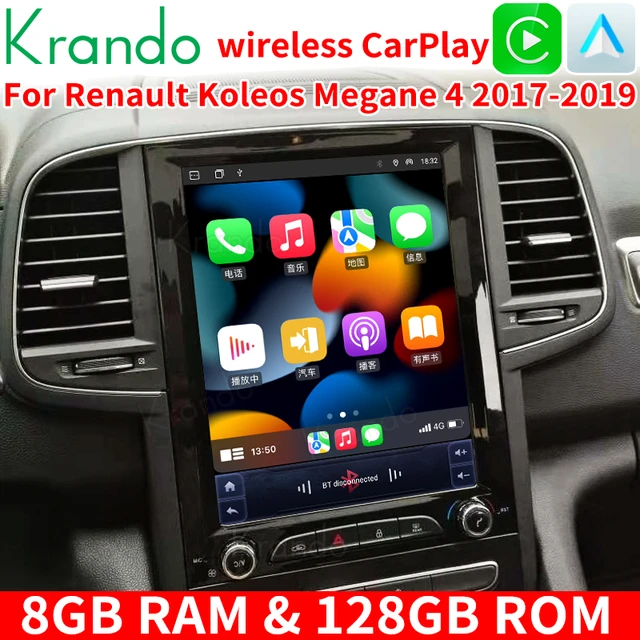 Krando Android 12.0 Tesla écran vertical pour Renault Koleos