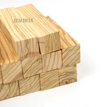  1 Pcs Superior Grade Olive Wood Handmade Material Knife Handle Pipe Tableware Golf DIY  Handicraft Raw Material 