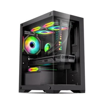 WJCOOLMAN Prism MINI Ocean View Room No Columns Computer Case Supports MATX Motherboard / 240 Water Cooling