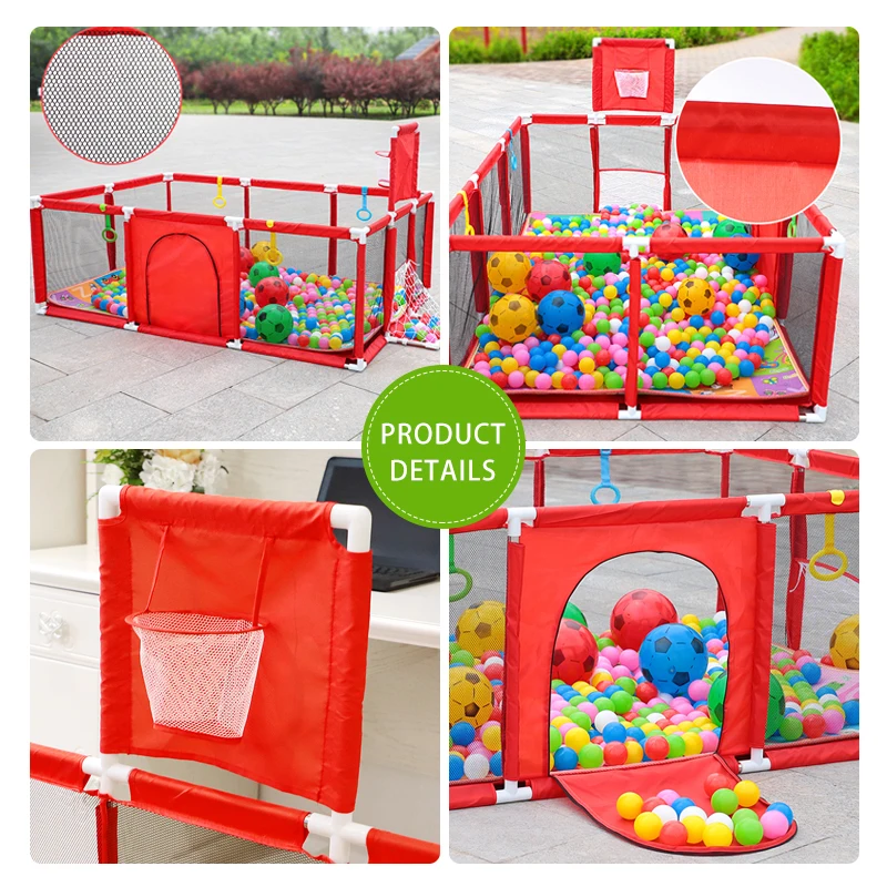 Baby Playground Home Playpen Football Basketball for Children Large Safety Fence Balls for Dry Pool